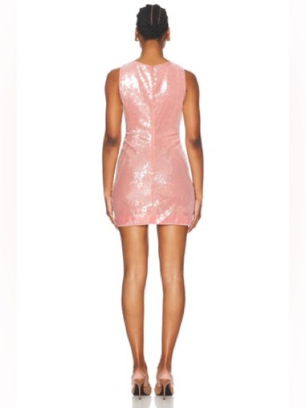STAUD Eton Mini Sequin Dress in Sienna Pink Sz XL - Picture 5 of 9